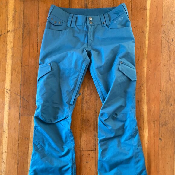 *Like New* Burton The White Collection Women's Ski Snowboard Pants - Teal - M - Picture 2 of 8